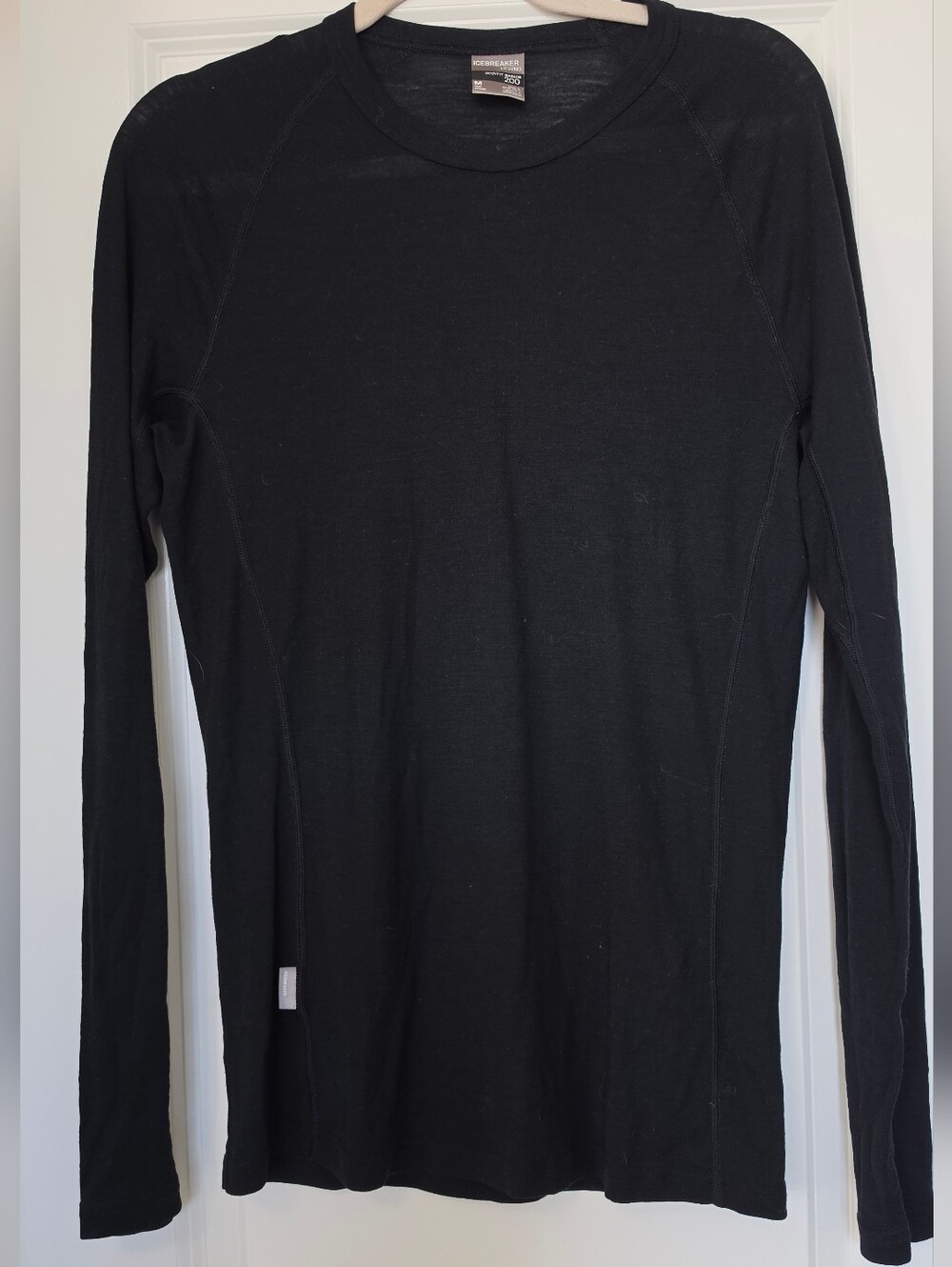 Icebreaker Bodyfit 200 Merino Wool Base Layer Men’s Medium Black